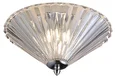 NEWPORT 8350 8355/PL chrome, Потолочный светильник, Chrome Clear glass D31*H19,3 cm G9 5*40W