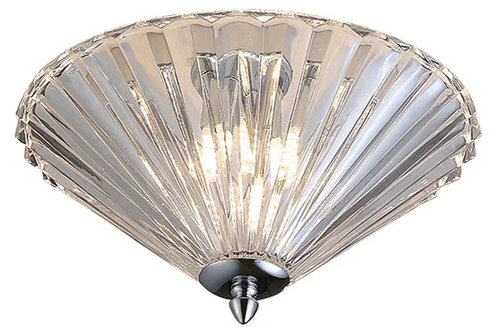 NEWPORT 8350 8355/PL chrome, Потолочный светильник, Chrome Clear glass D31*H19,3 cm G9 5*40W