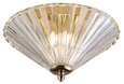 NEWPORT 8350 8355/PL gold, Потолочный светильник, Gold Clear glass D31*H19,3 cm G9 5*40W