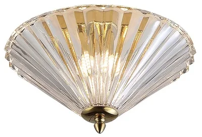 NEWPORT 8350 8355/PL gold, Потолочный светильник, Gold Clear glass D31*H19,3 cm G9 5*40W