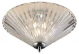 NEWPORT 8350 8356/PL chrome, Потолочный светильник, Chrome Clear glass D40*H21 cm G9 6*40W