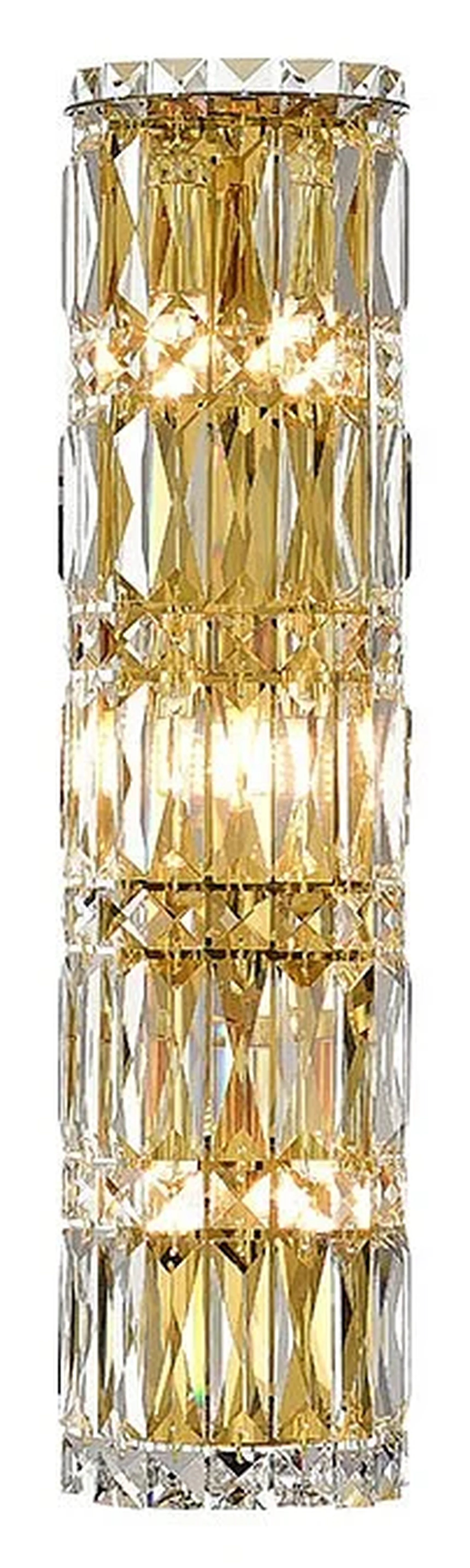 NEWPORT 8450 8456/A gold , Бра, Gold Clear crystal L13,5*H54,5*Sp8,5 cm G9 6*60W