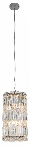 NEWPORT 8450 8456/S chrome, Подвесной светильник, Chrome Clear crystal D18*H33/250 cm G9 6*40W