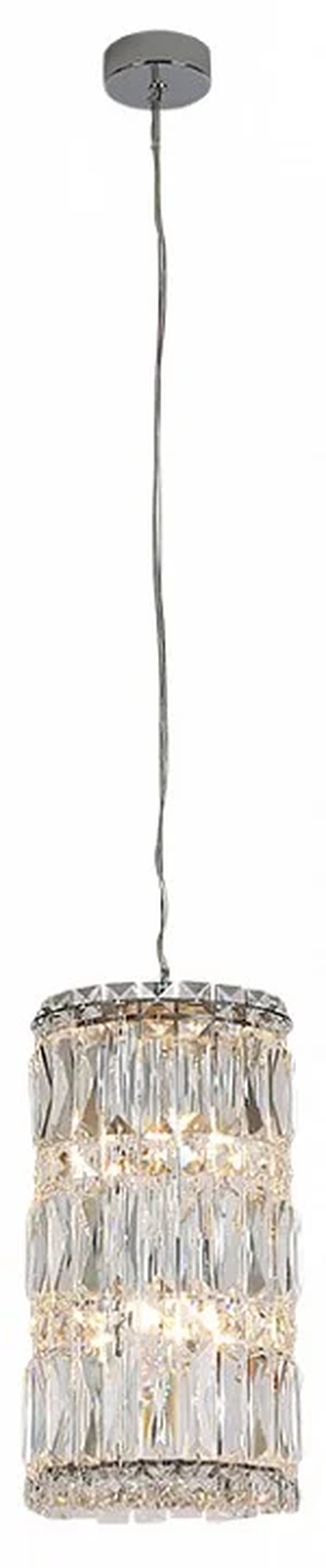 NEWPORT 8450 8456/S chrome, Подвесной светильник, Chrome Clear crystal D18*H33/250 cm G9 6*40W