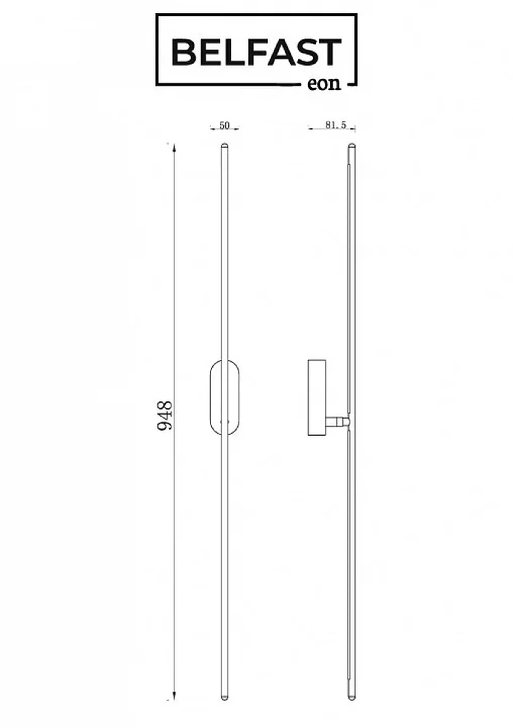 Светильник настенный Belfast Skipton 85001-1W-L BR Латунь