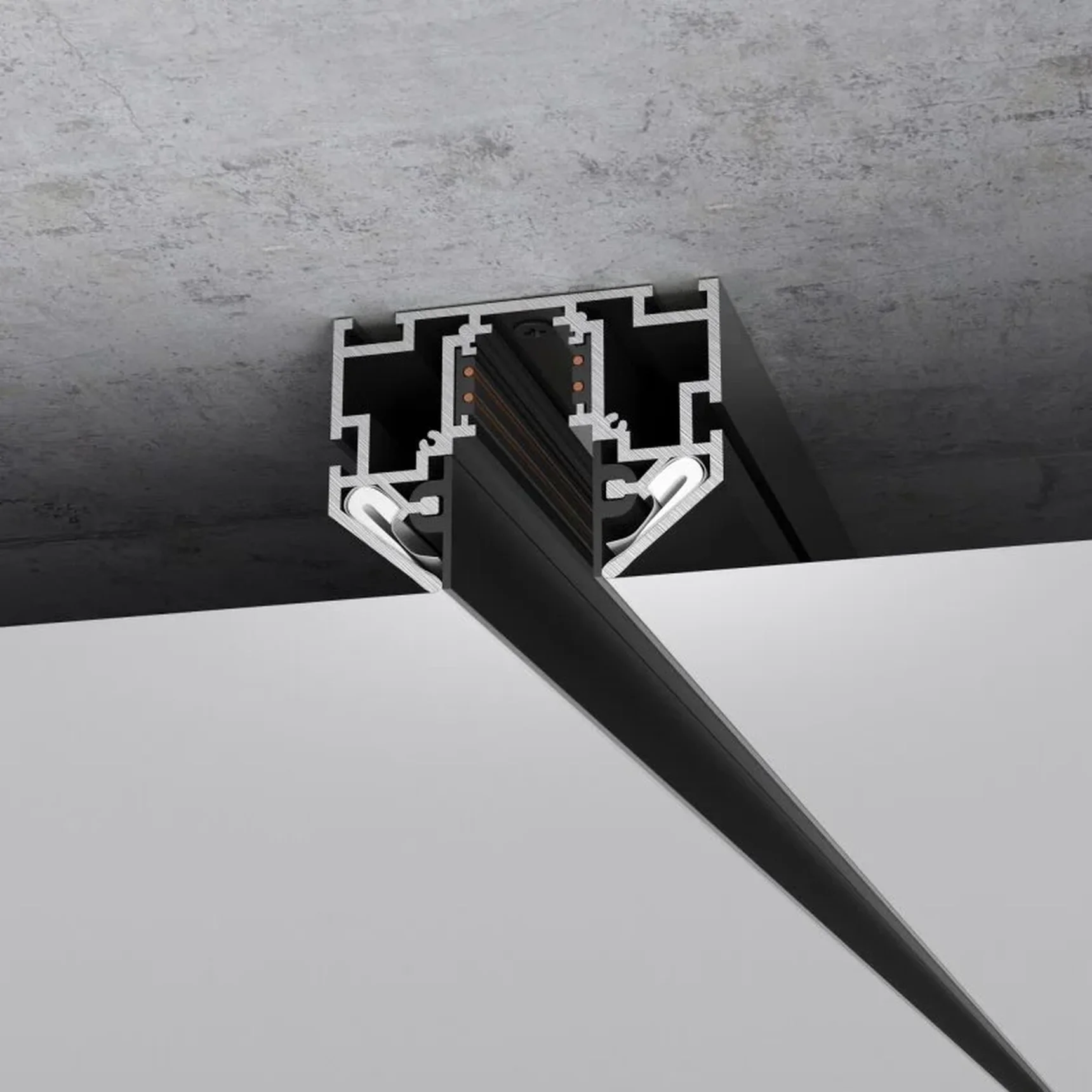 Slim Magnetic Шинопровод в натяжной потолок с декоративными вставками черный (3м) 85242/00 85242/00
