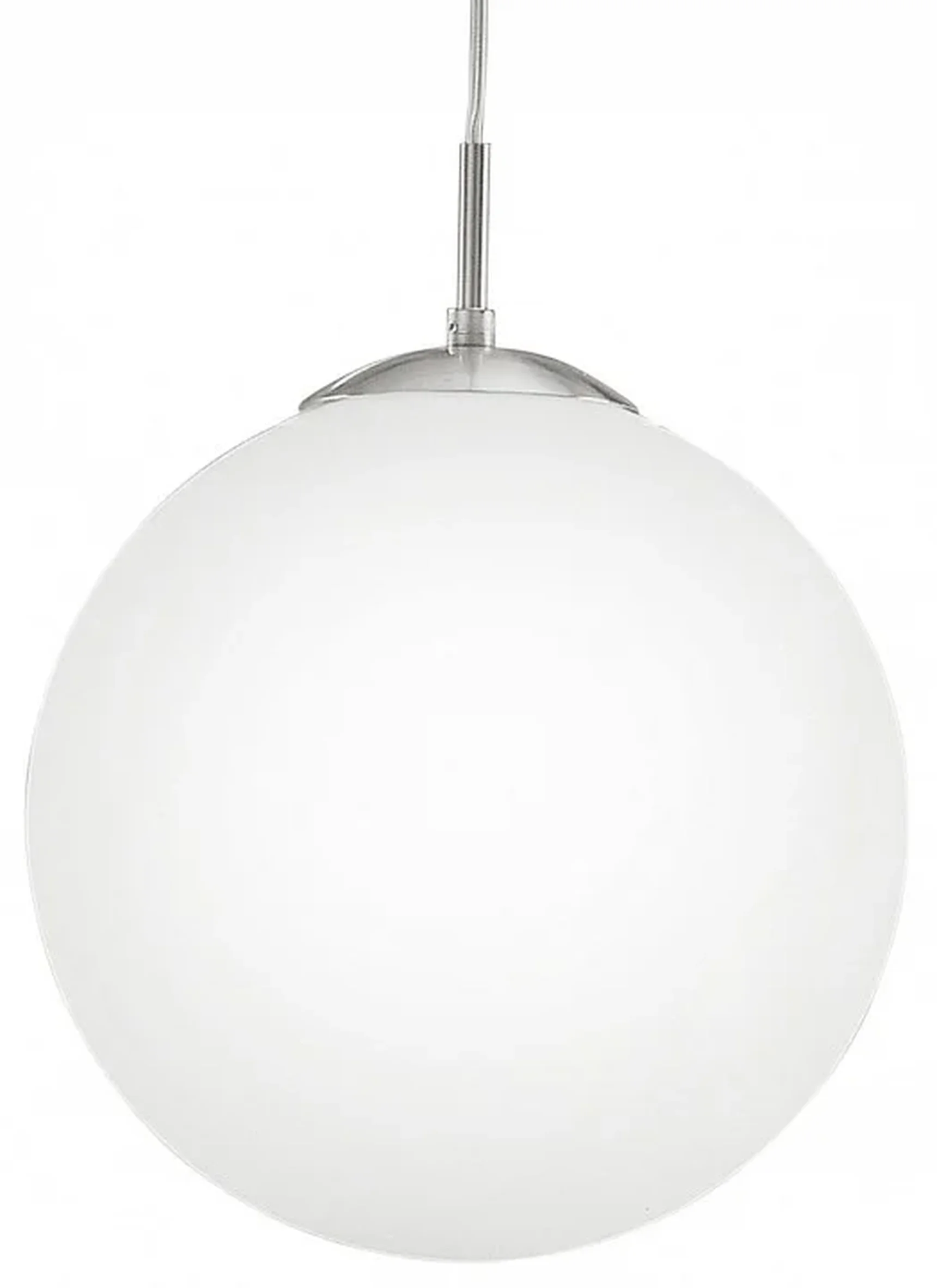 Подвесной светильник RONDO, 1х60W (E27), D300, опаловый, белый