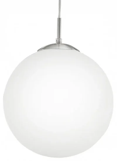 Подвесной светильник RONDO, 1х60W (E27), D300, опаловый, белый
