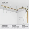 Brass Line Трековый светильник 10W 4000K латунь 85528/01