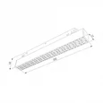 Slim Magnetic Трековый светильник 10W 4000K (черный) 85530/01