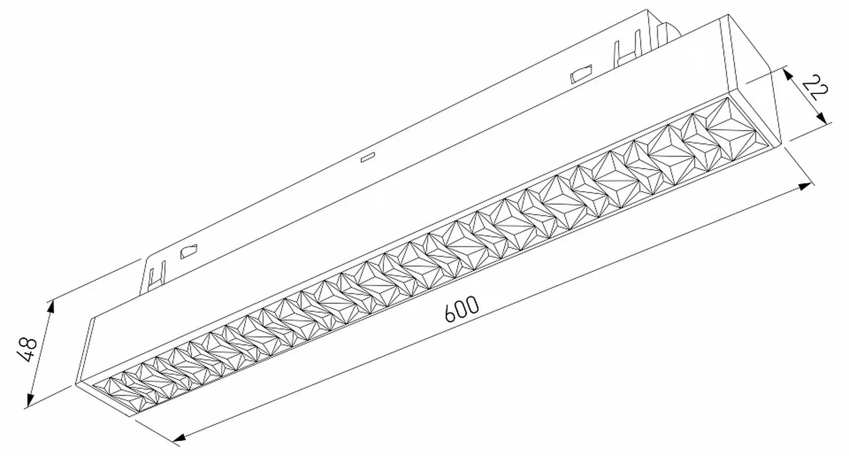 Slim Magnetic Трековый светильник 20W 4000K (черный) 85531/01