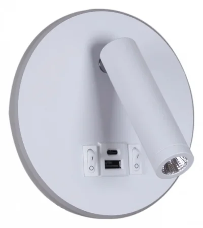 86203-9.2-001KT LED12W+USB WT Светильник настенный