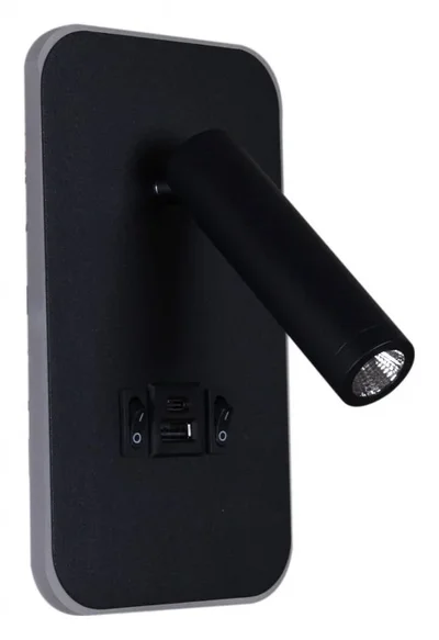 86204-9.2-001KT LED12W+USB BK Светильник настенный