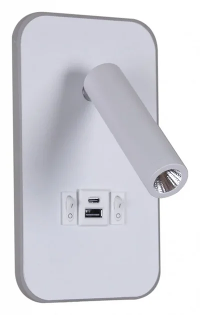 86204-9.2-001KT LED12W+USB WT Светильник настенный