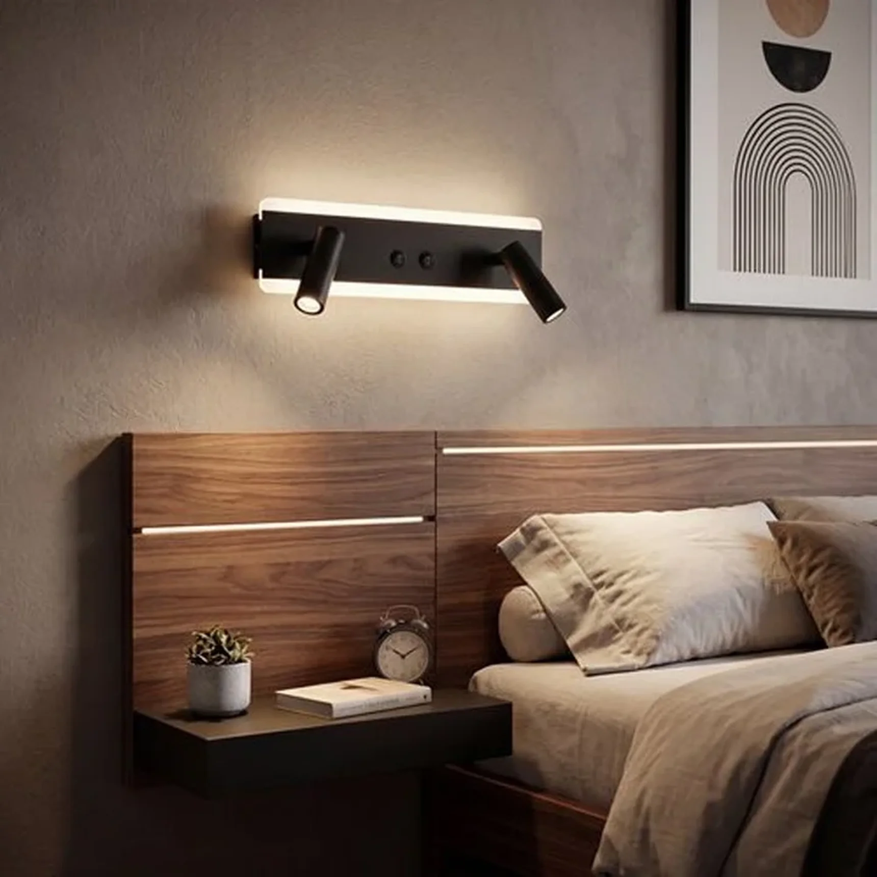 Накладной светильник Reluce Technical 86213-9.2-001CT LED9+6W BK