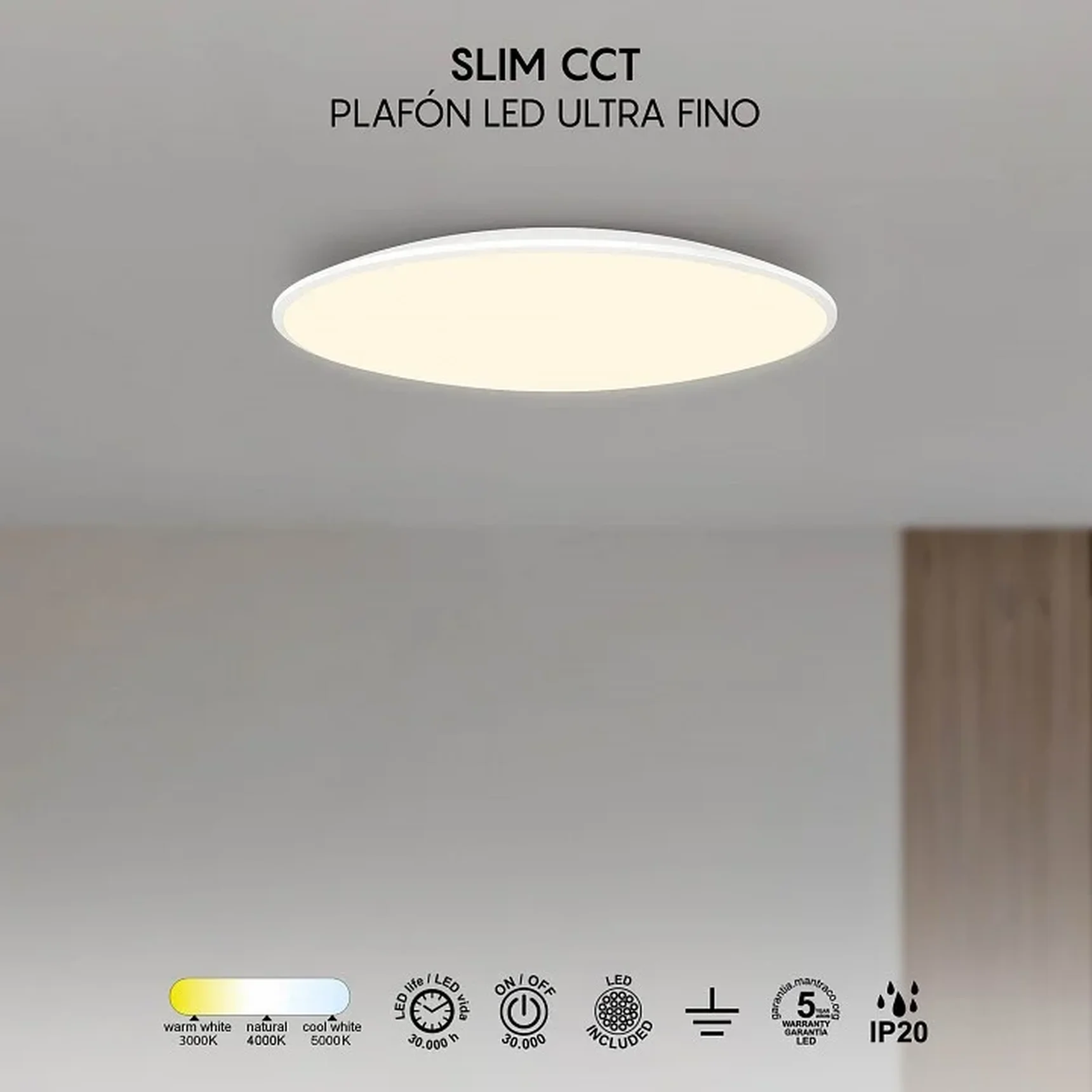 8692 Потолочный светильник SLIM CCT