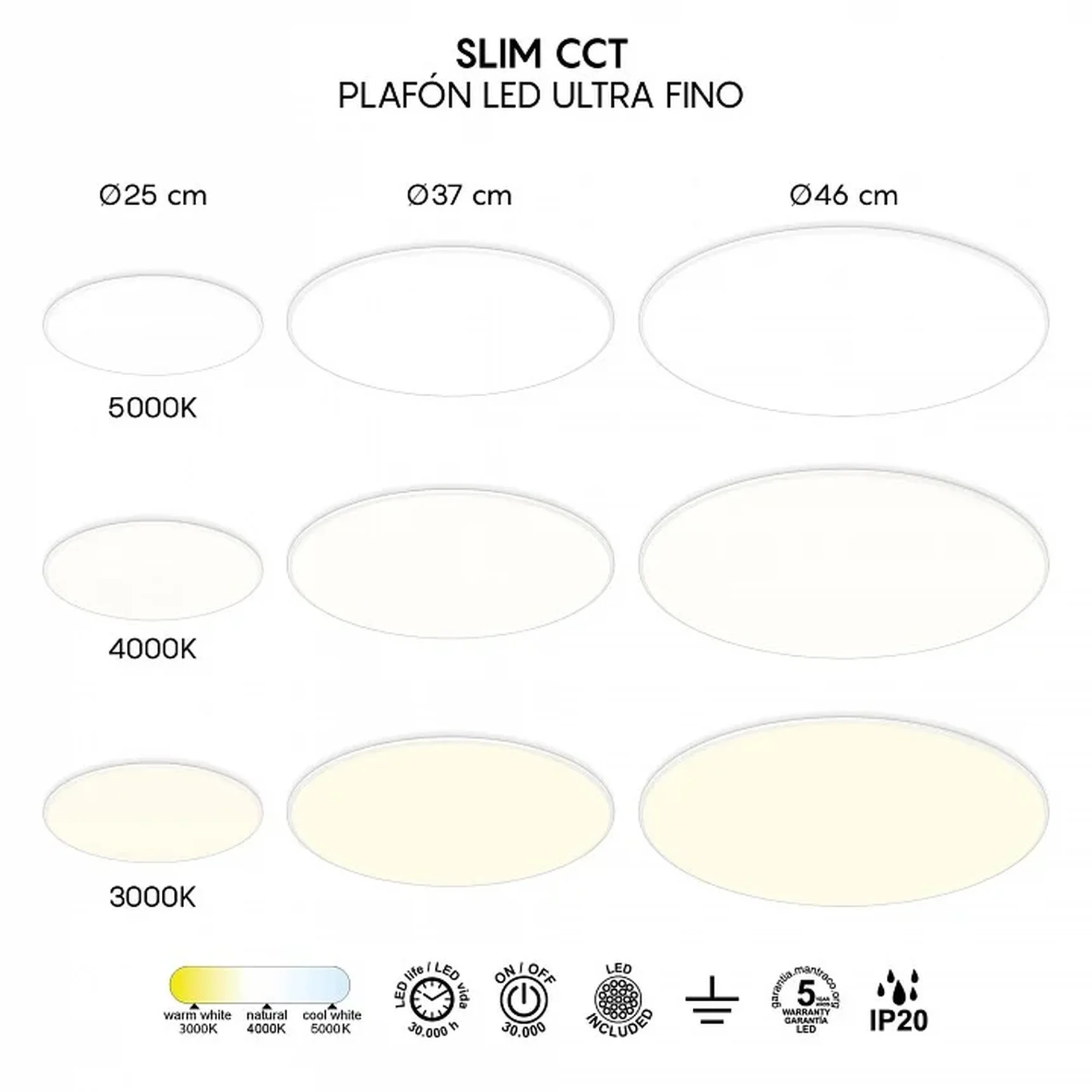 8692 Потолочный светильник SLIM CCT