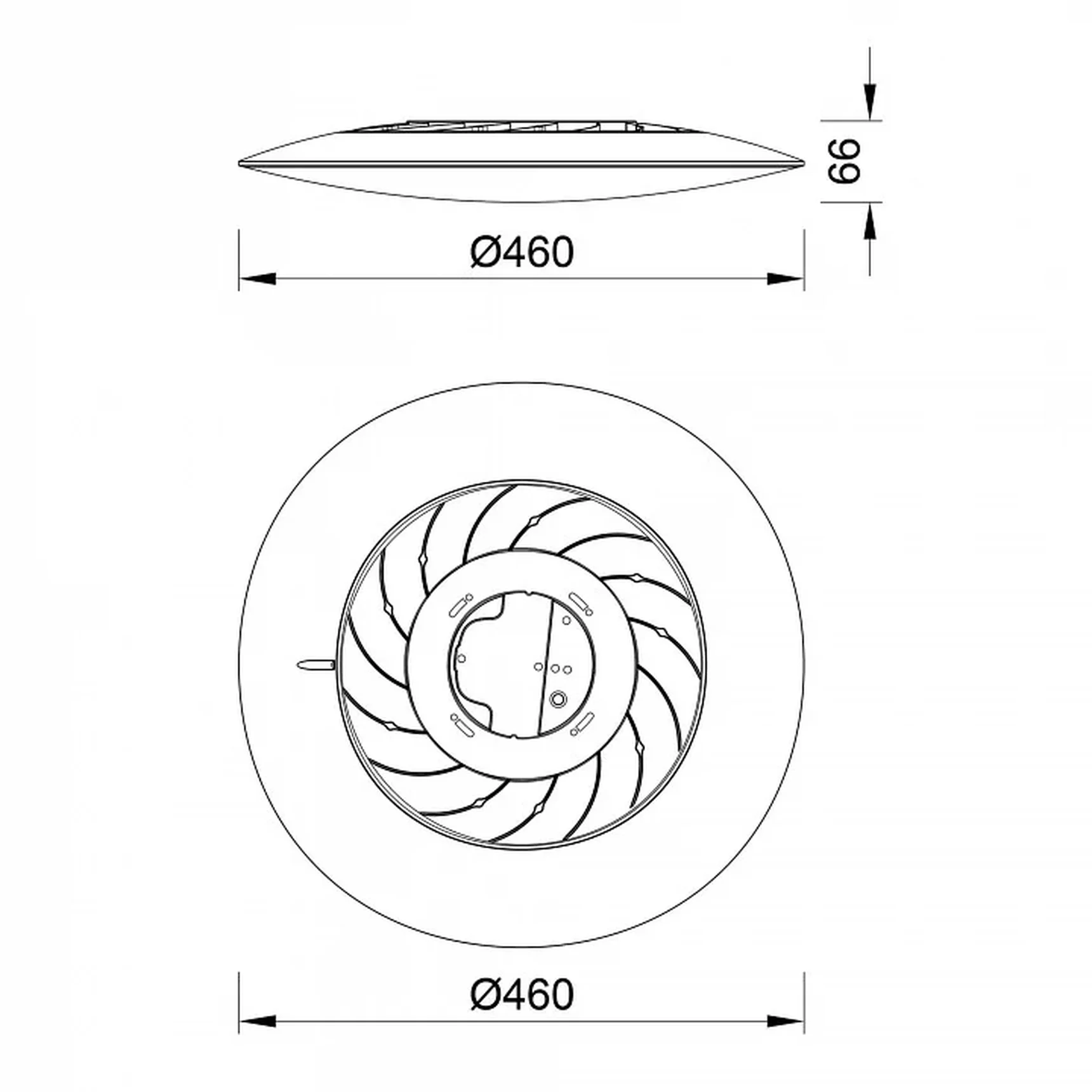 8692 Потолочный светильник SLIM CCT