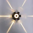 86973-9.2-007U LED2W+6*1W BK Светильник настенный