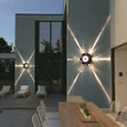 86973-9.2-007U LED2W+6*1W BK Светильник настенный