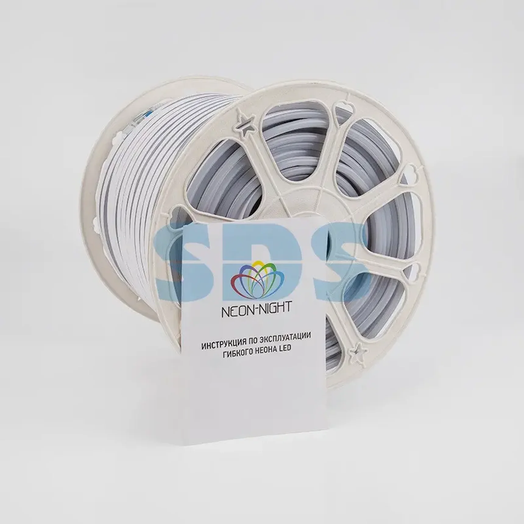 Гибкий неон LED SMD 8х16 мм, двухсторонний, белый, 120 LED/м, бухта 100 м
