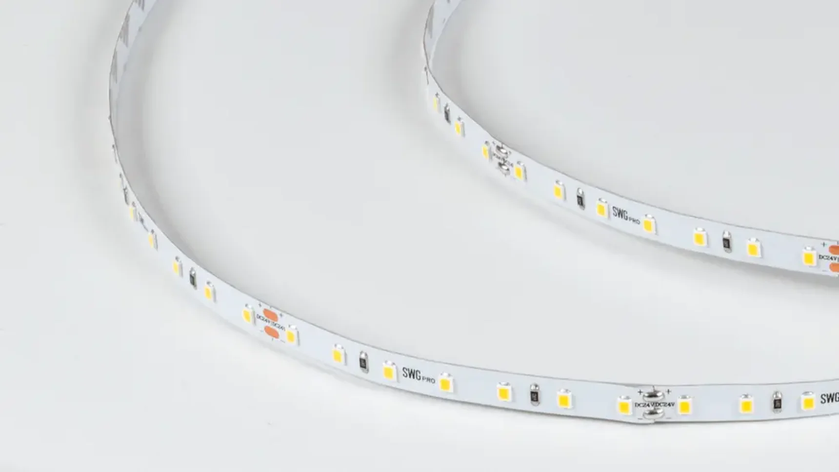 Светодиодная лента SWG PRO 2835, 84 LED/м, 8,6 Вт/м, 24В , IP20, Цвет: Нейтральный белый, SWG2P84-24-8.6-NW
