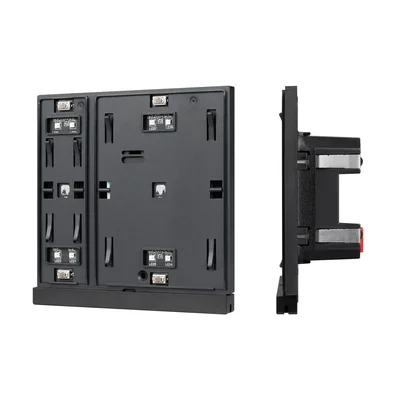 INTELLIGENT ARLIGHT Механизм панели KNX-302-22-IN Black (Bus) (IARL, IP20 Пластик, 2 года)