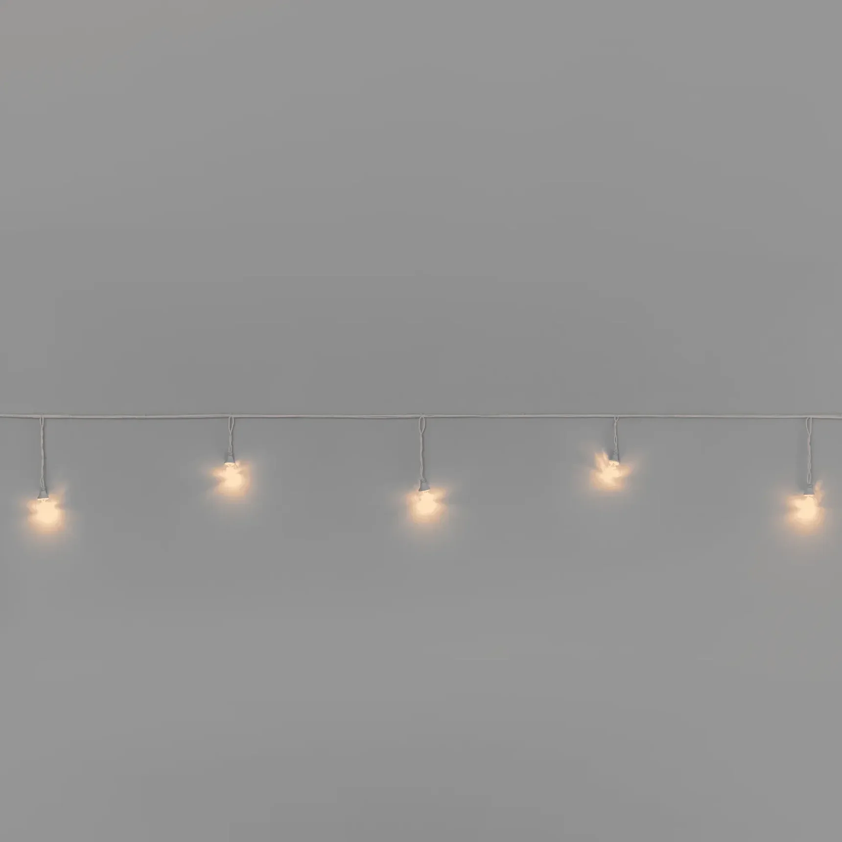 Гирлянда Стрит-Лофт INOXHUB 10м, 20 ламп, 220В, IP65, белая резина 3.3мм, ТЁПЛЫЙ БЕЛЫЙ