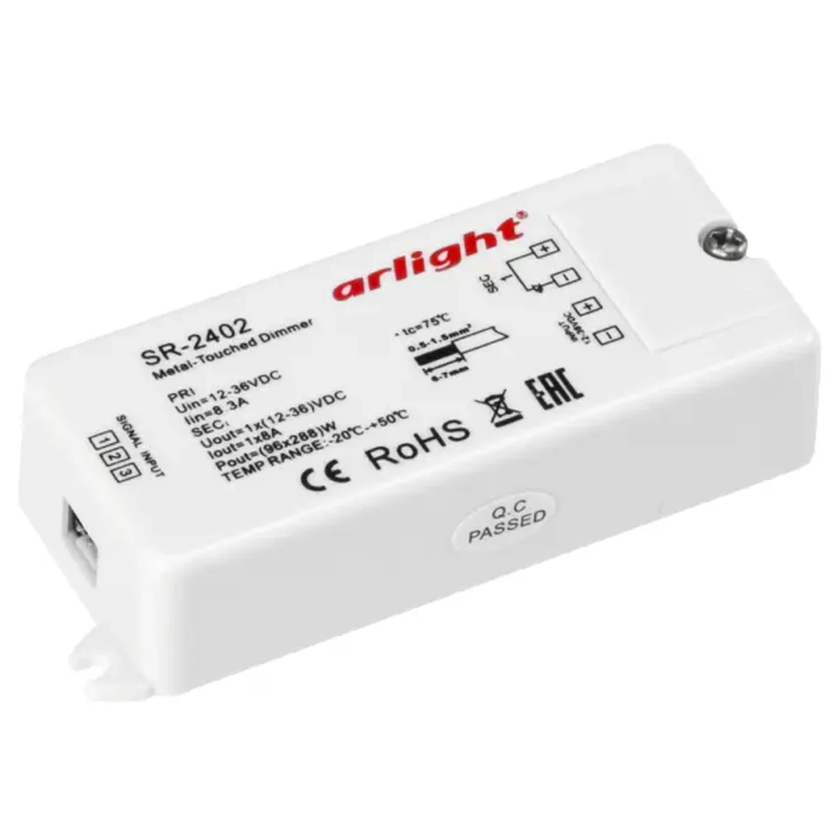 Диммер SR-2402 (12-36V, 96-288W, Metal-Touch) (Arlight, -)