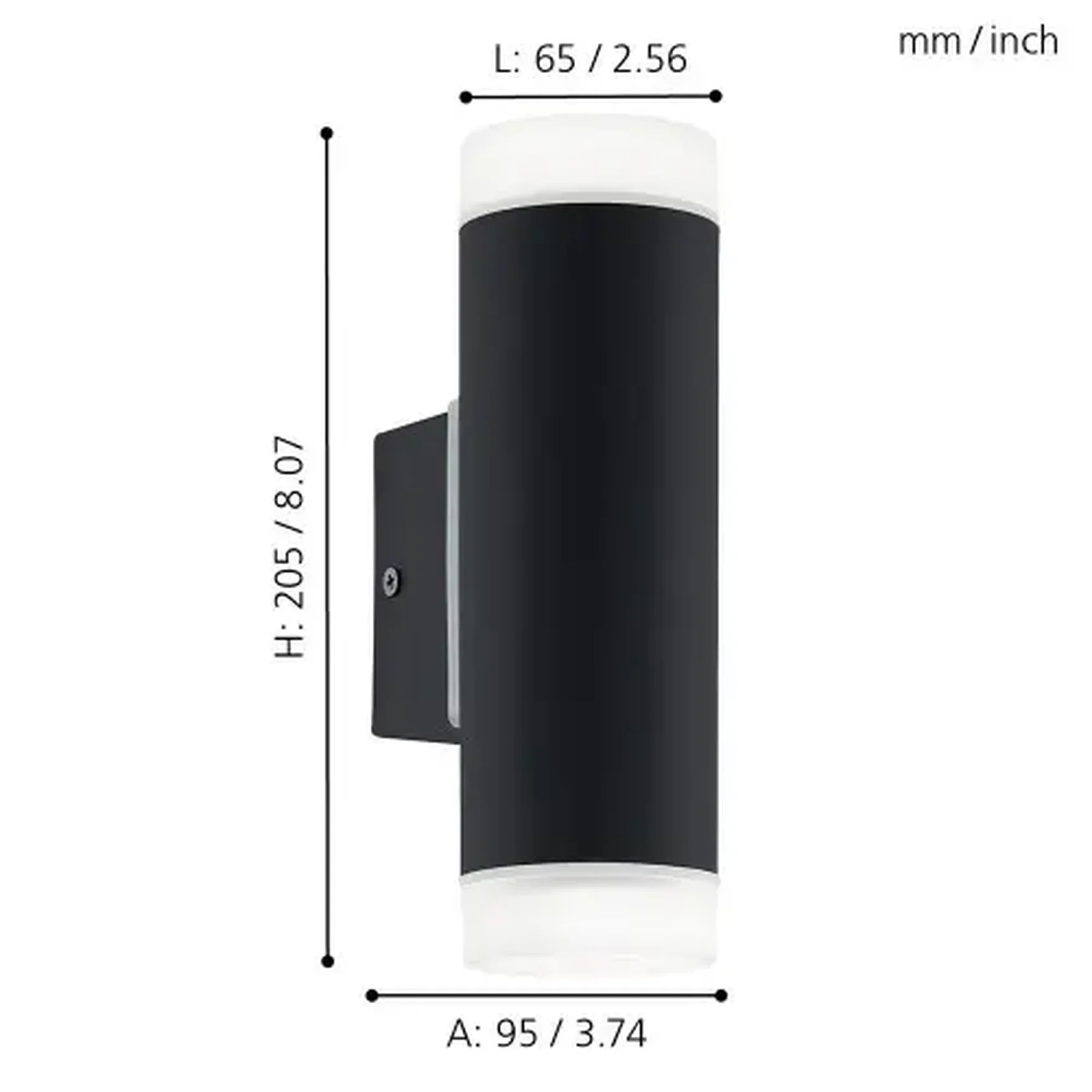 Уличный настенный светодиодный светильник Eglo Riga-Led 96505