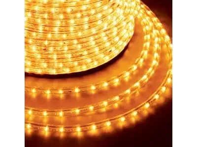 Дюралайт LED, постоянное свечение (2W) - желтый, 36 LED/м, бухта 100м Neon-Night