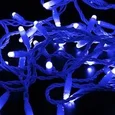 Гирлянда Нить 10м, с эффектом мерцания, белый ПВХ, 230В, цвет Синий