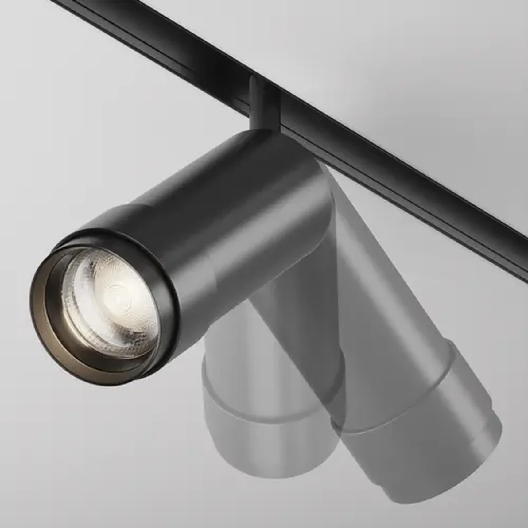 Трековый светильник Focus Zoom Exility 3000-6000K 12Вт 15-50° Dim Dali, TR212-1-12WTW-DD-Z-B