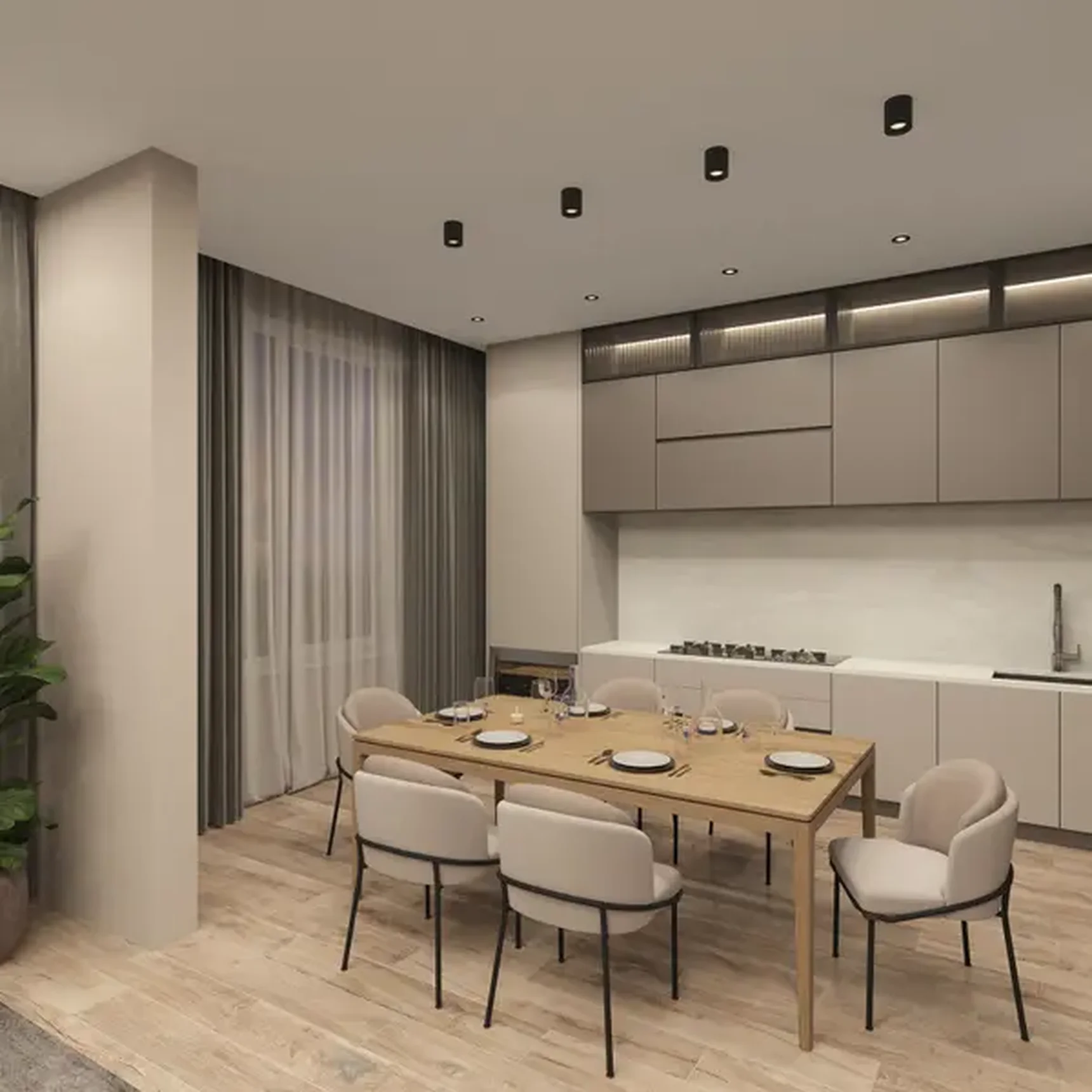 Точечный встраиваемый светильник Denkirs DK3055-BK