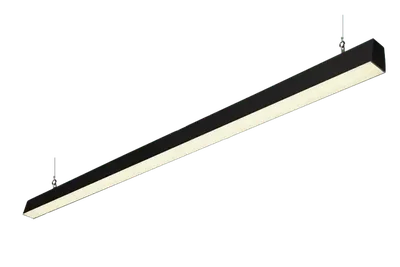 Модульный линейный светильник КРИСТАЛЛ 56Вт-6150Лм, 4000-4500K, Опал IP44 Черный