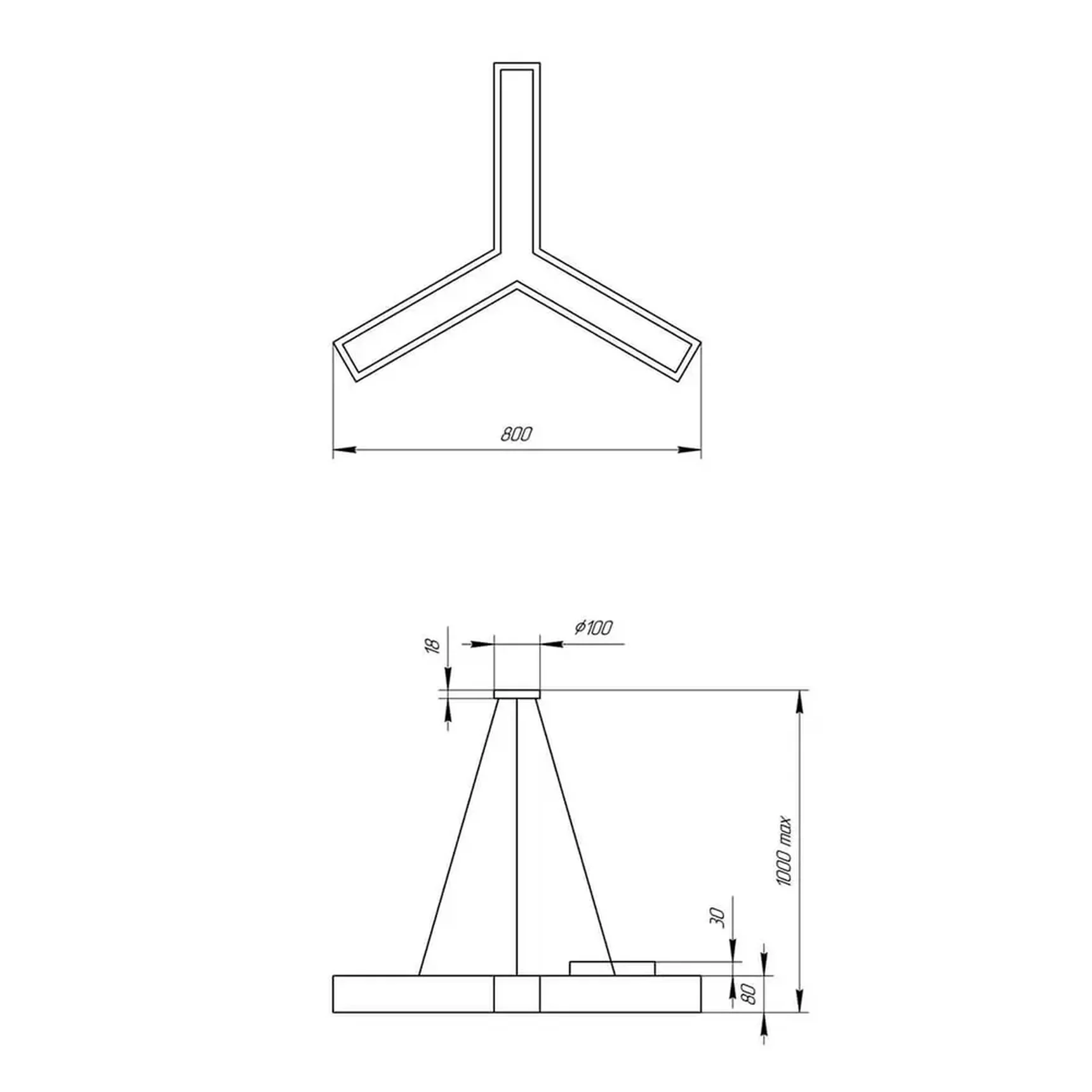 Подвесной светодиодный cветильник Geometria ЭРА Igrek SPO-142-B-40K-044 44Вт 4000К черный Б0050569