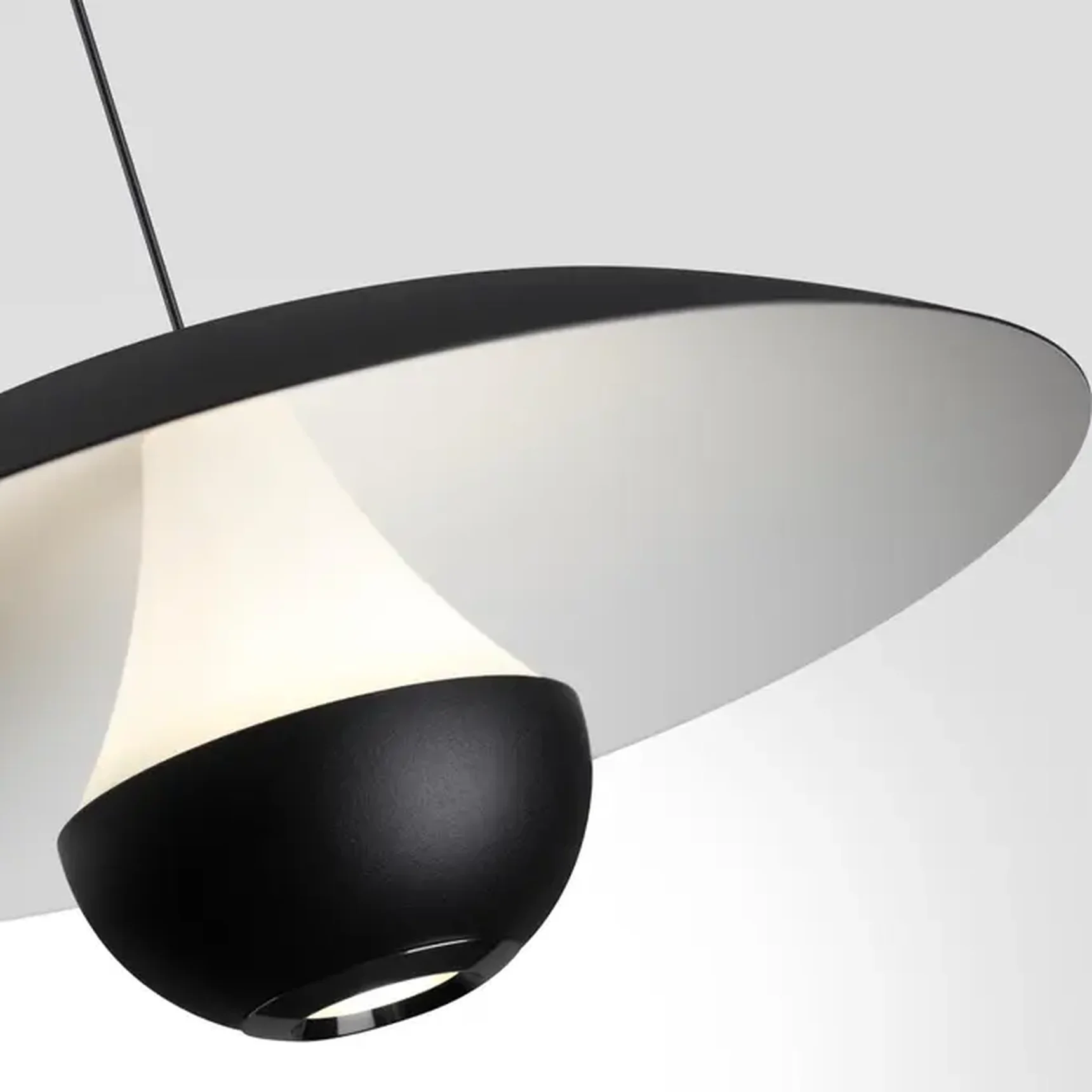 359336 OVER NT24 000 черный Светильник подвесной с механизмом регулировки высоты, провод 2м IP20 LED 4W вниз/3W вверх 760Лм 3000K 170-265V IMAN