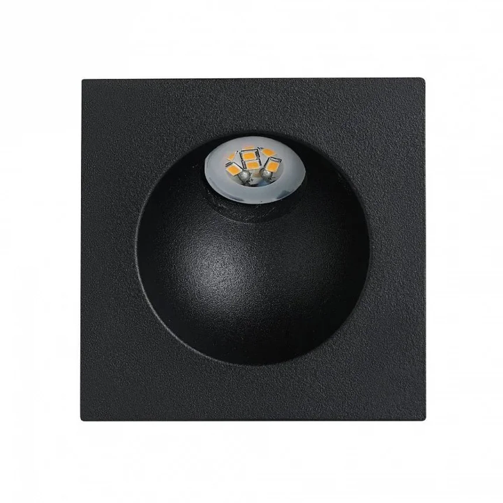 900251 Cветодиодный встраиваемый спот ZARATE, 2W(LED), 3000K, 90lm, алюминий, черный/пластик, белый
