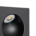 900251 Cветодиодный встраиваемый спот ZARATE, 2W(LED), 3000K, 90lm, алюминий, черный/пластик, белый