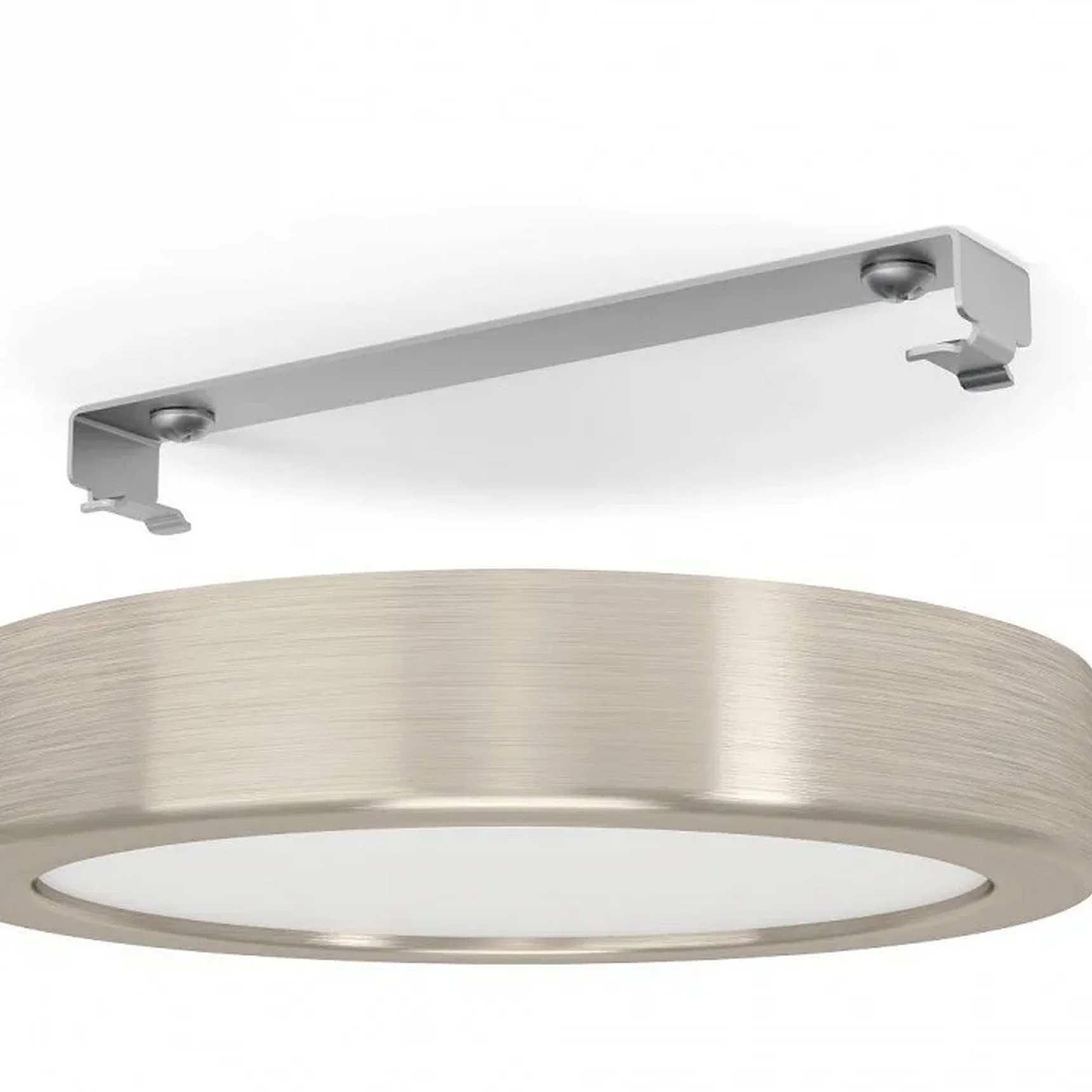 900583 Накладной светильник диммируемый FUEVA 5, 11W (LED), 3000K, ?160, сталь, матовый никель / пла