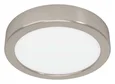900583 Накладной светильник диммируемый FUEVA 5, 11W (LED), 3000K, ?160, сталь, матовый никель / пла