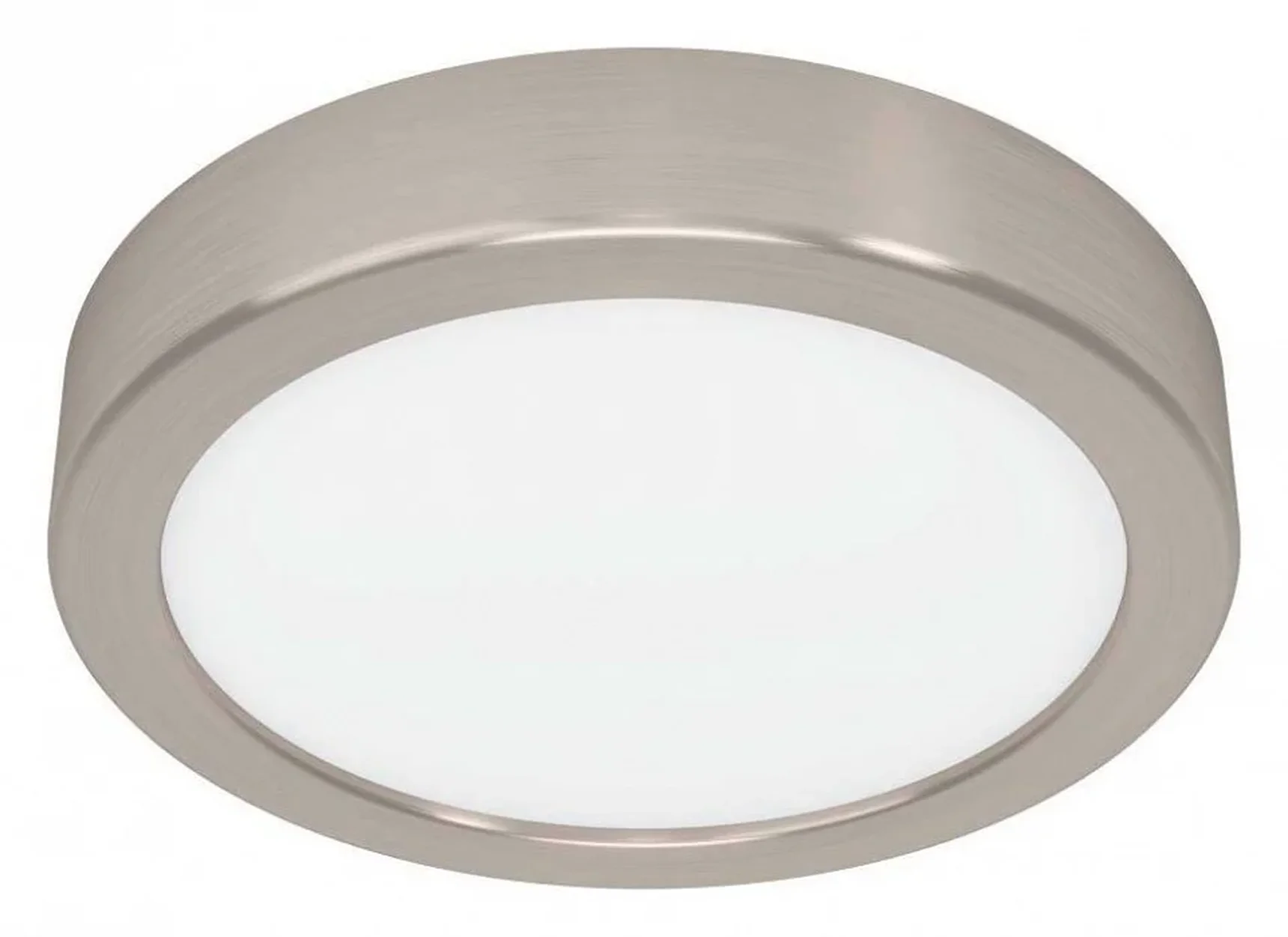 900583 Накладной светильник диммируемый FUEVA 5, 11W (LED), 3000K, ?160, сталь, матовый никель / пла
