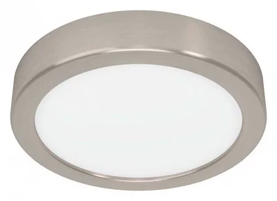 900583 Накладной светильник диммируемый FUEVA 5, 11W (LED), 3000K, ?160, сталь, матовый никель / пла