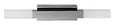 900618 Подсветка для зеркала ALCUDIA, LED 2X5,5W, IP44, L420, H30, A60, алюминий, сталь, хромированн