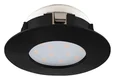 900743 Встраиваемый светильник PINEDA, 4,9W (LED), 3000K, IP20, IP44, ?78, пластик, черный