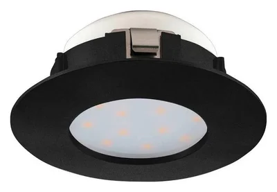 900743 Встраиваемый светильник PINEDA, 4,9W (LED), 3000K, IP20, IP44, ?78, пластик, черный
