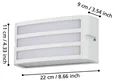 900809 Уличное бра CAMARDA, 1X40W (E27), IP54, H110, алюминий, белый / пластик, белый