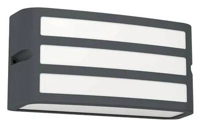 900811 Уличное бра CAMARDA, 1X40W (E27), IP54, H110, алюминий, антрацитовый / пластик, белый