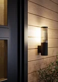 901033 Уличное бра SALLE, 1X15W (E27), IP54, H310, алюминий, пластик, чёрный/пластик, полупрозрачный