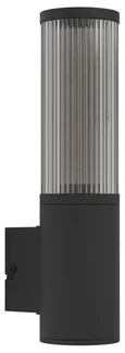 901033 Уличное бра SALLE, 1X15W (E27), IP54, H310, алюминий, пластик, чёрный/пластик, полупрозрачный